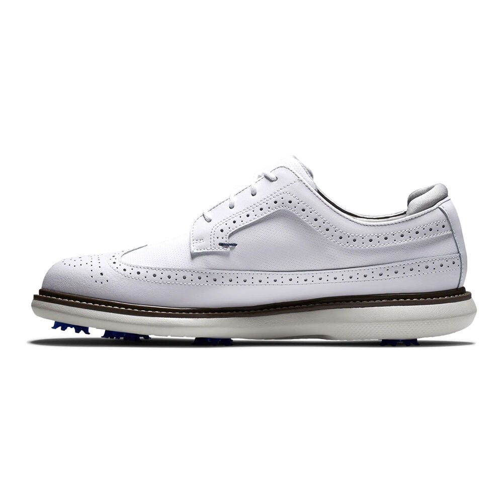 FootJoy 57910K Erkek Klasik Golf Ayakkabısı Beyaz - Kahverengi