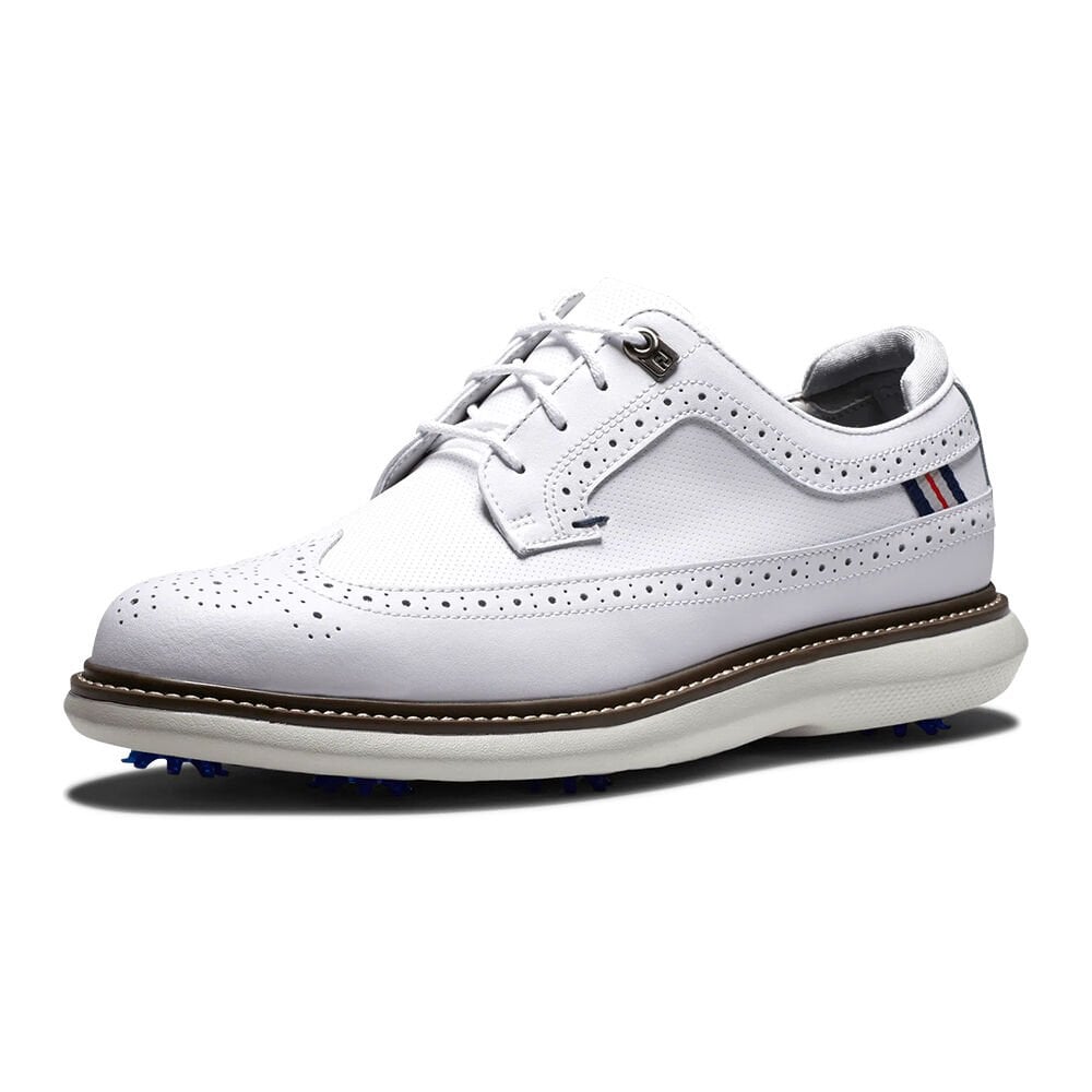 FootJoy 57910K Erkek Klasik Golf Ayakkabısı Beyaz - Kahverengi