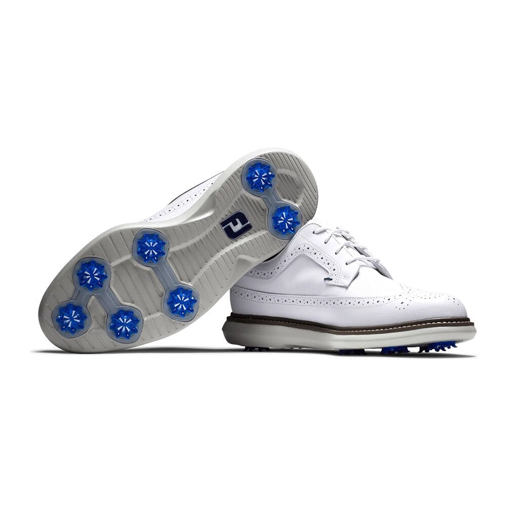 FootJoy 57910K Erkek Klasik Golf Ayakkabısı Beyaz - Kahverengi