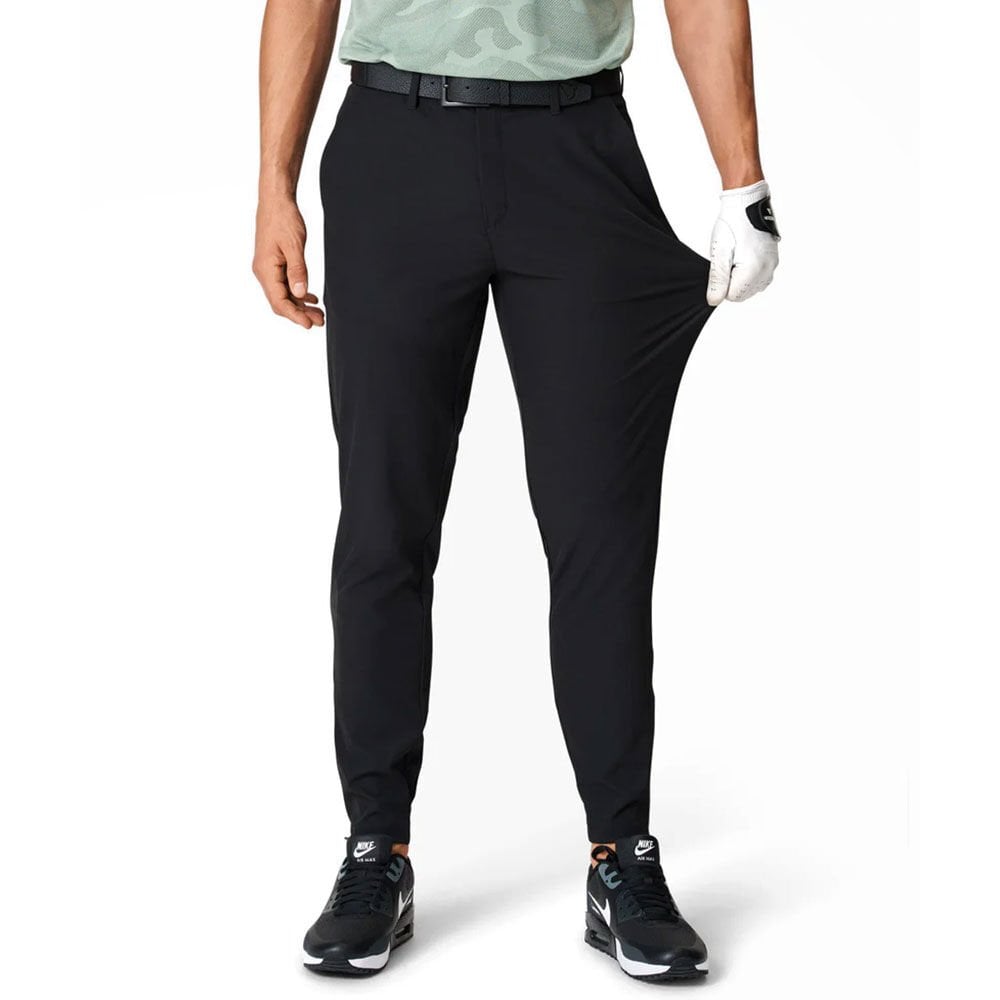 Macade Golf Siyah Dört Yönlü Esnek Jogger Pantolon PA20210615