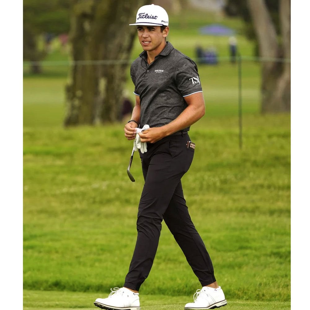 Macade Golf Siyah Dört Yönlü Esnek Jogger Pantolon PA20210615