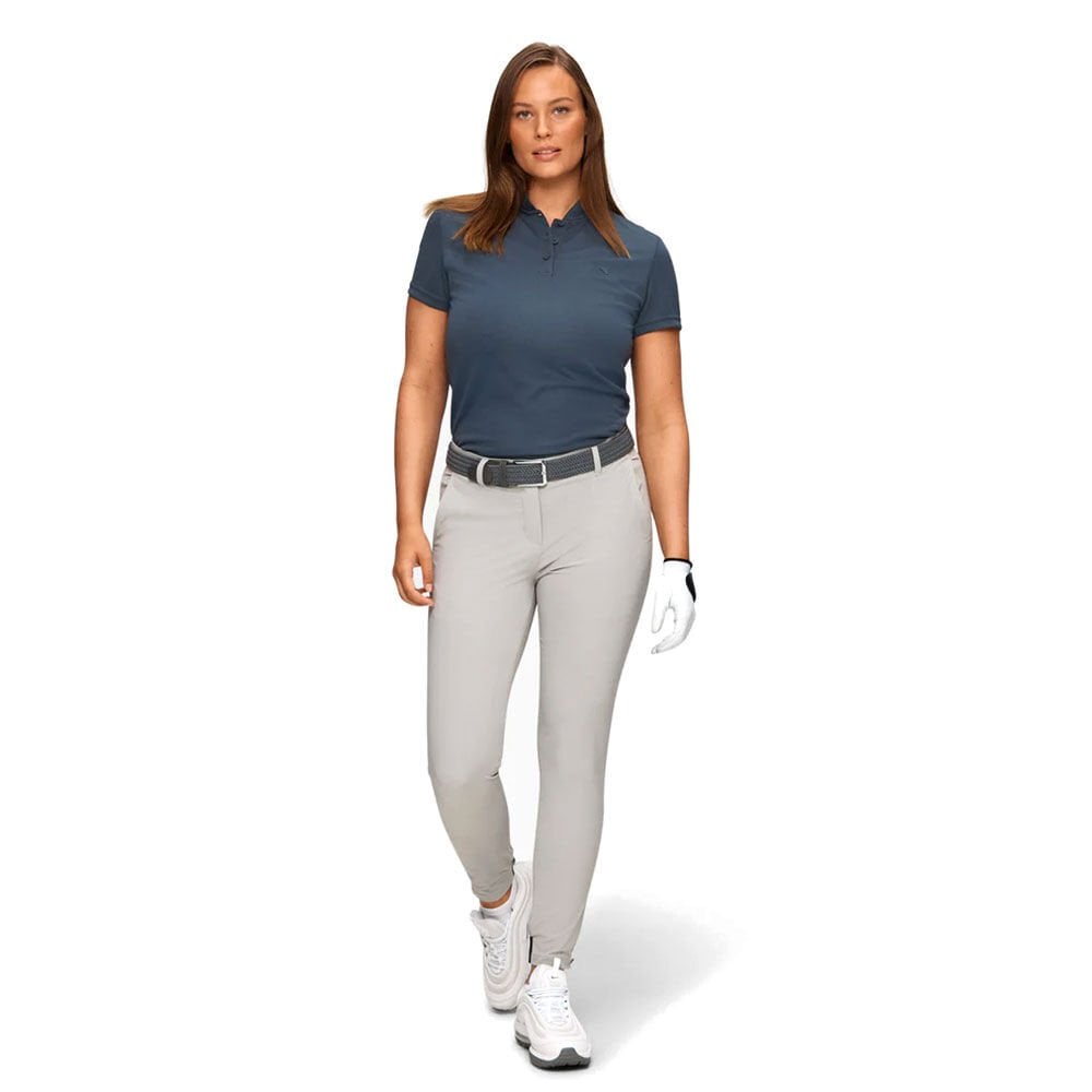 Macade Golf Women's Flow Bomber T-Shirt Stone Blue WPO20210718