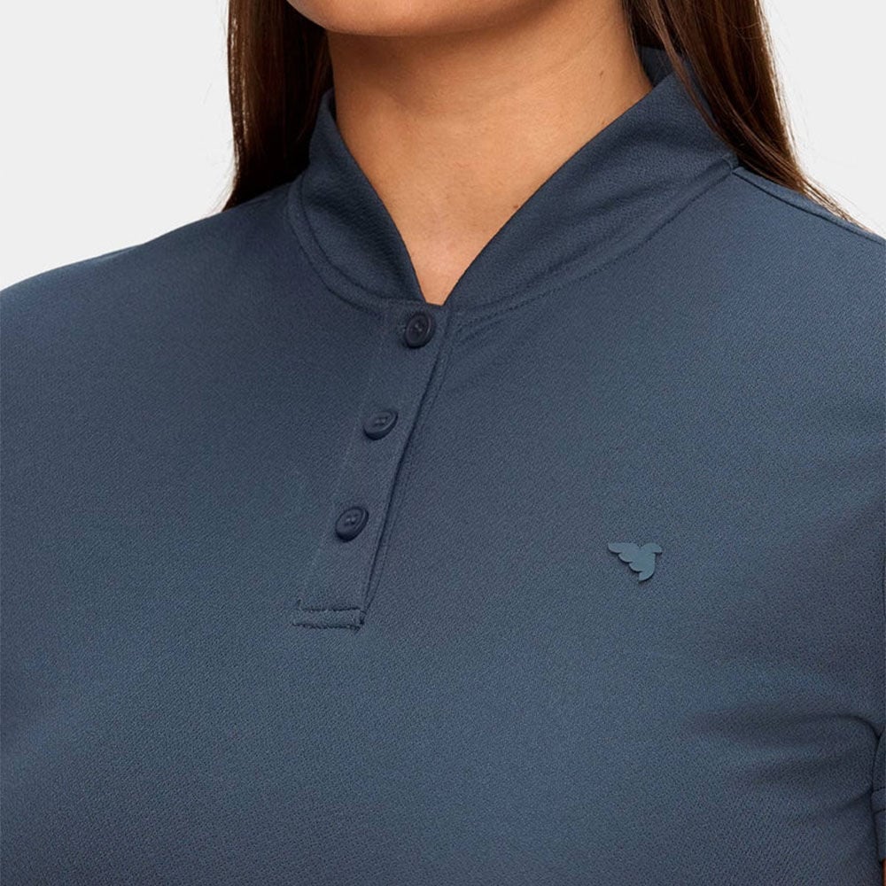 Macade Golf Women's Flow Bomber T-Shirt Stone Blue WPO20210718