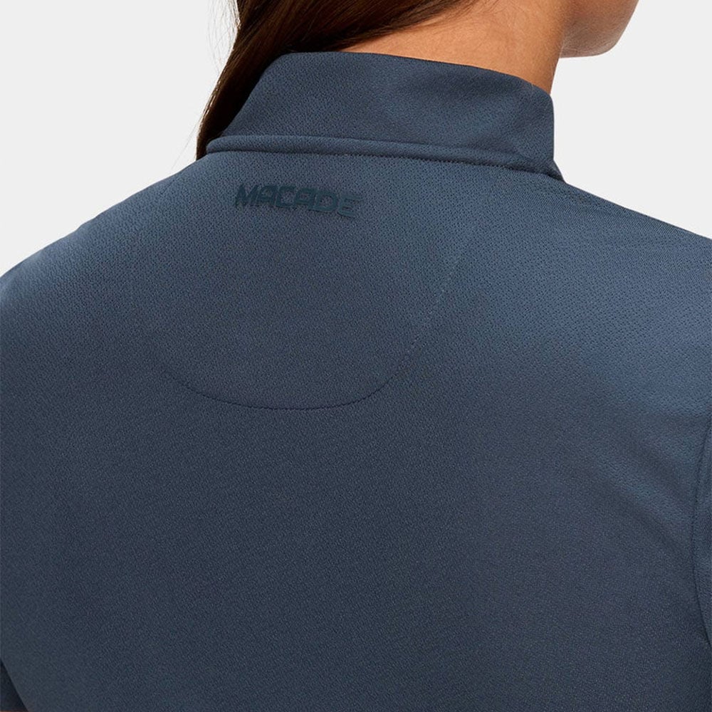 Macade Golf Women's Flow Bomber T-Shirt Stone Blue WPO20210718