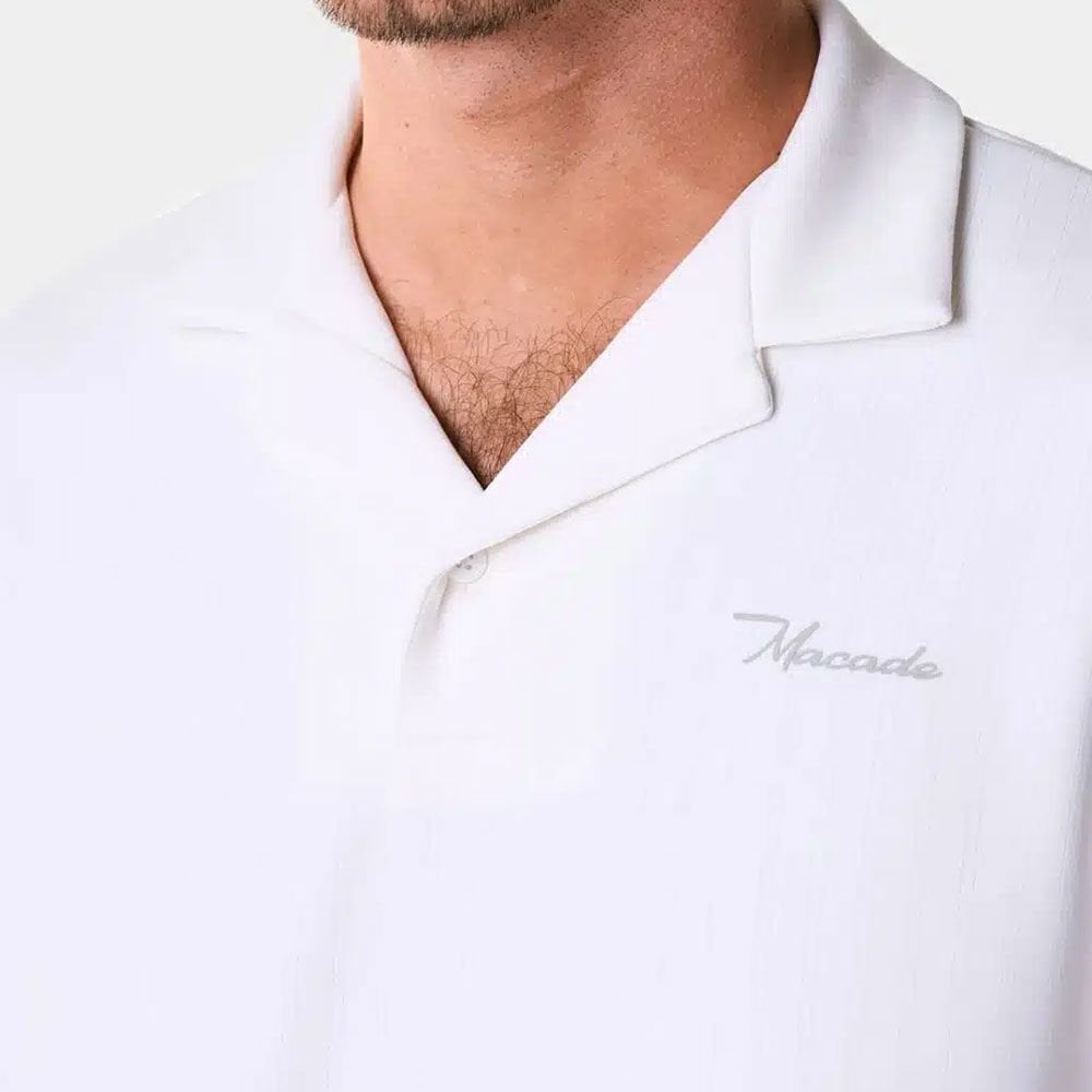 Macade Kamp Yaka Golf T-Shirt Beyaz PO20211126