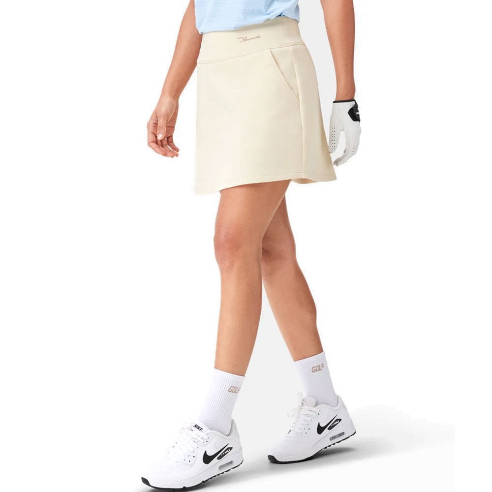 Macade Women's Range Flex Golf Skirt Ivory WSK20220113