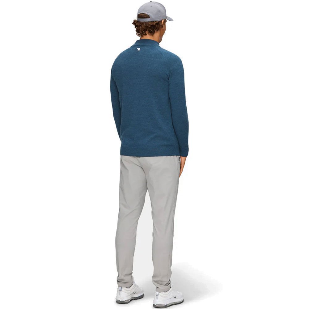 Macade Golf Merino Wool Half Zip Sweater Spruce Blue KN20210704S