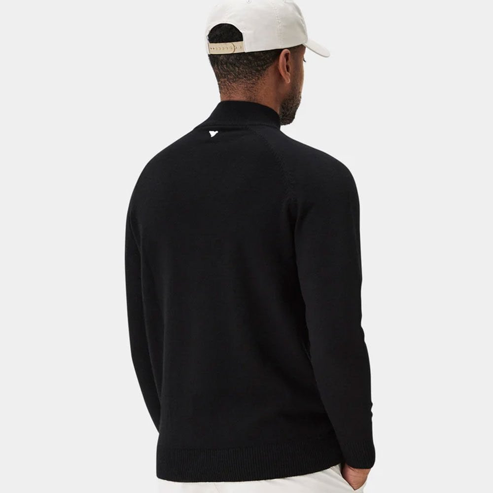 Macade Golf Merino Wool Half Zip Golf Sweater Black KN20210605S