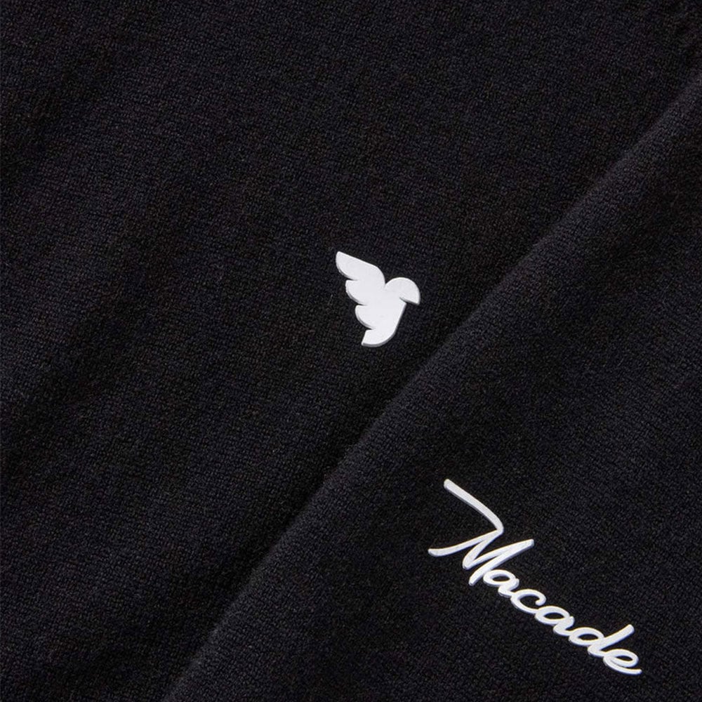 Macade Golf Merino Wool Half Zip Golf Sweater Black KN20210605S