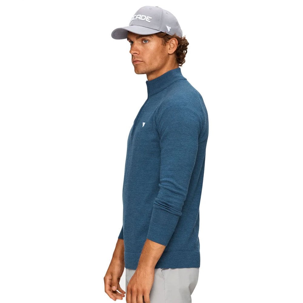 Macade Golf Therma Half Zip Sweatshirt Spruce Blue SW2022750
