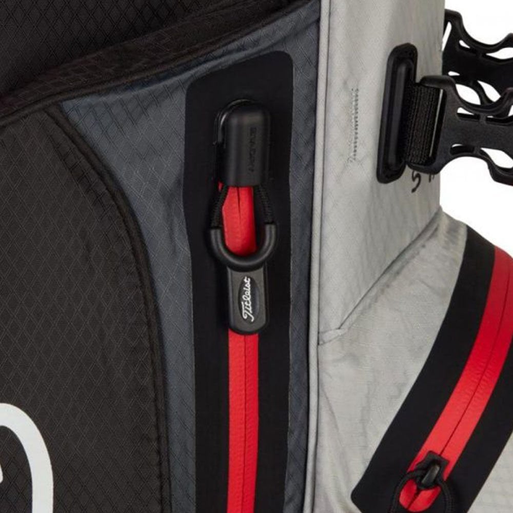 Titleist Players 4 StaDry Golf Çantası TB21SX2-026 Gri/Siyah/Kırmızı