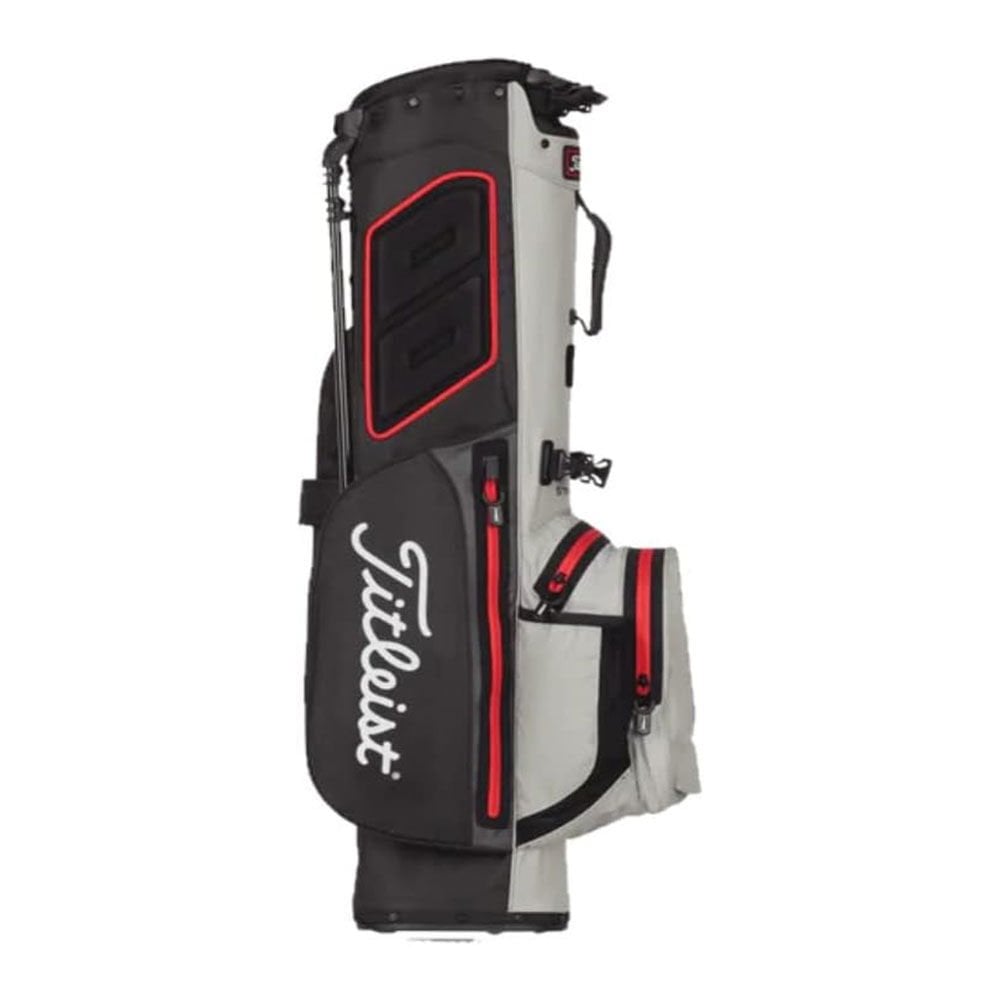 Titleist Players 4 StaDry Golf Çantası TB21SX2-026 Gri/Siyah/Kırmızı