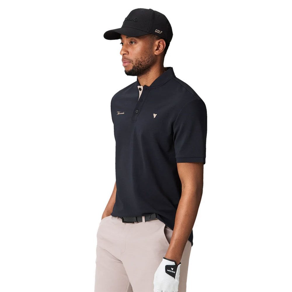 Macade Golf Heath Bomber Erkek T-Shirt Siyah SH20240222