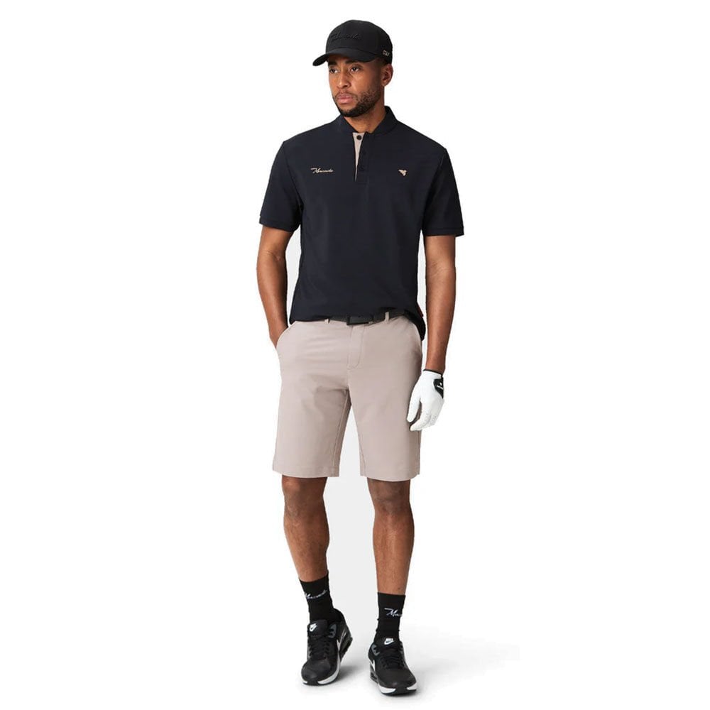 Macade Golf Heath Bomber Erkek T-Shirt Siyah SH20240222