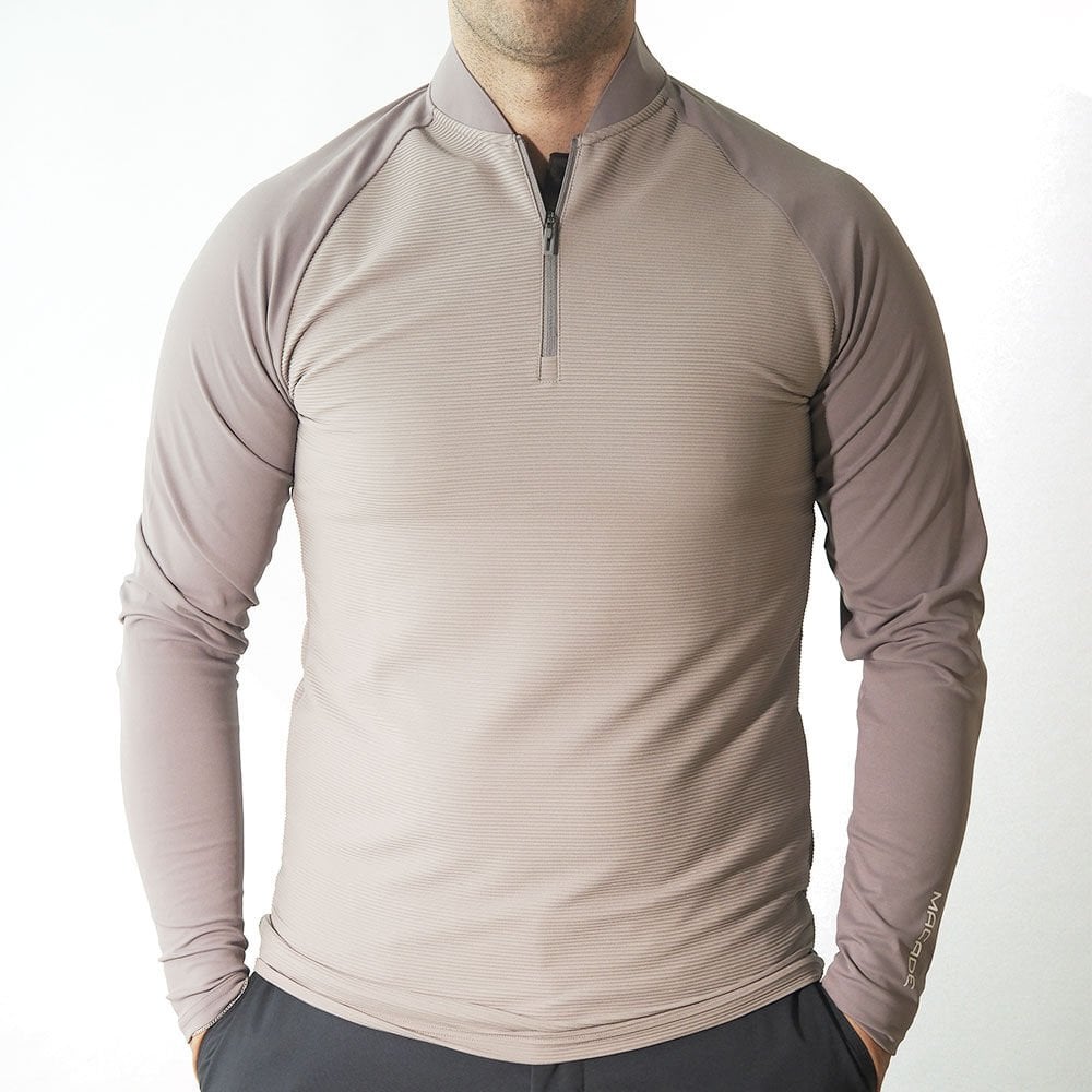 Macade Golf Tech Bomber Zip Erkek SW20211056 Gri