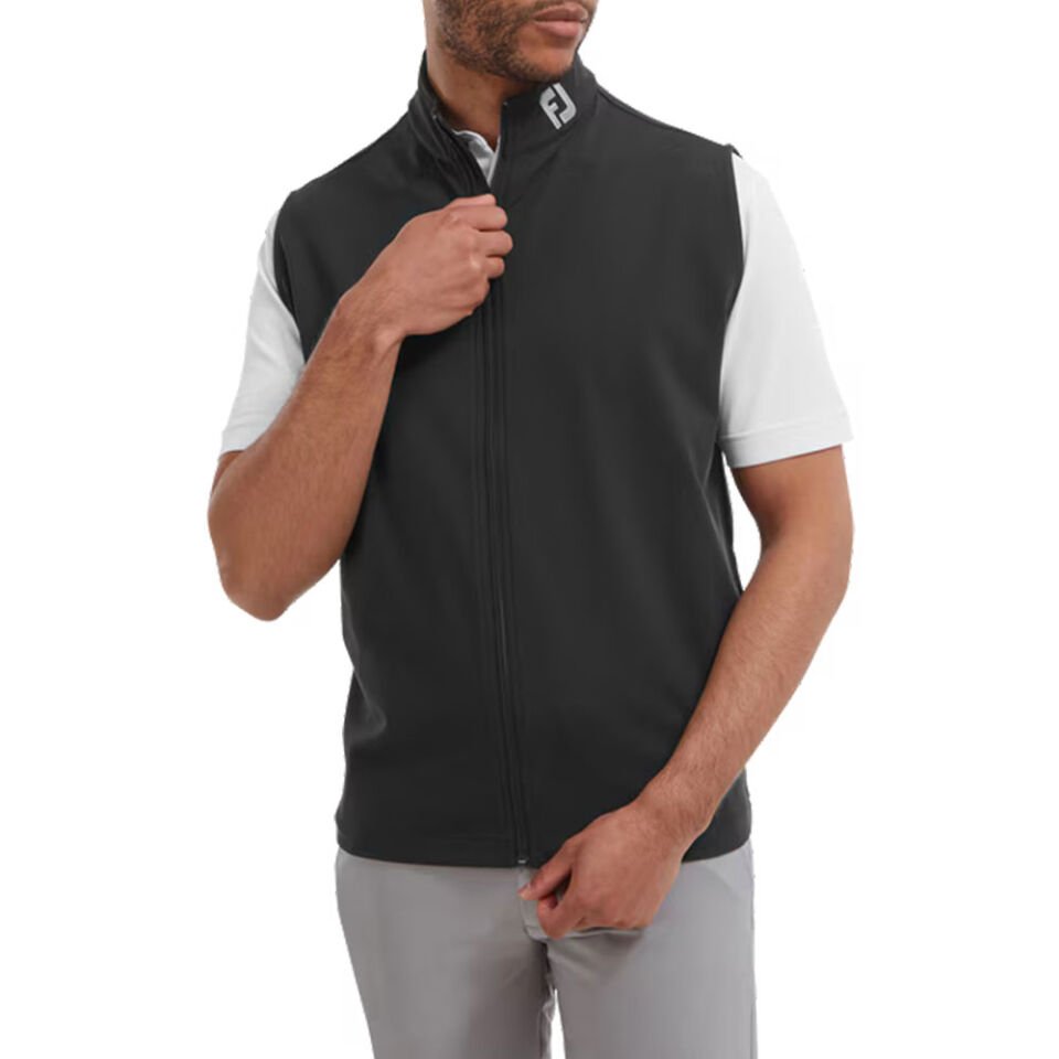 FootJoy Erkek Tam Fermuarlı Yelek 88455 Siyah S Small