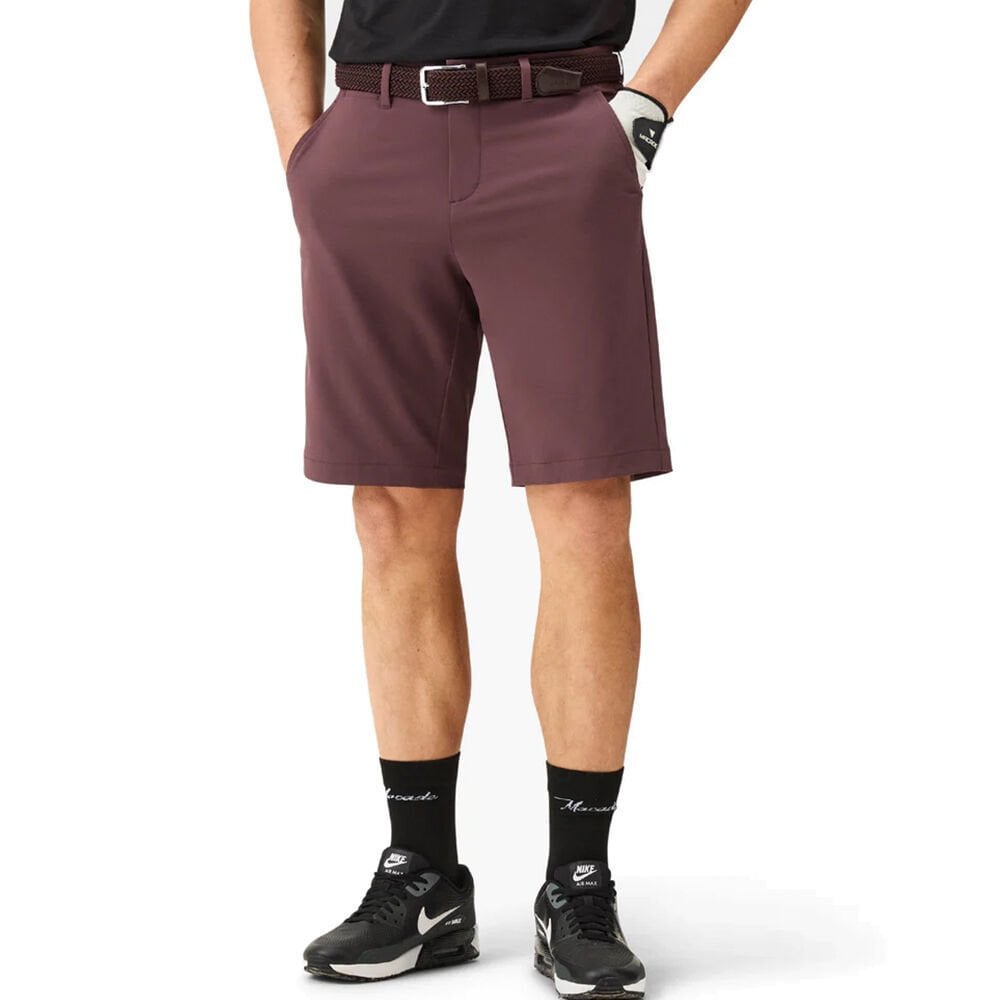 Macade Golf Mauve Four-Way Stretch Şort Bordo MSH260571830