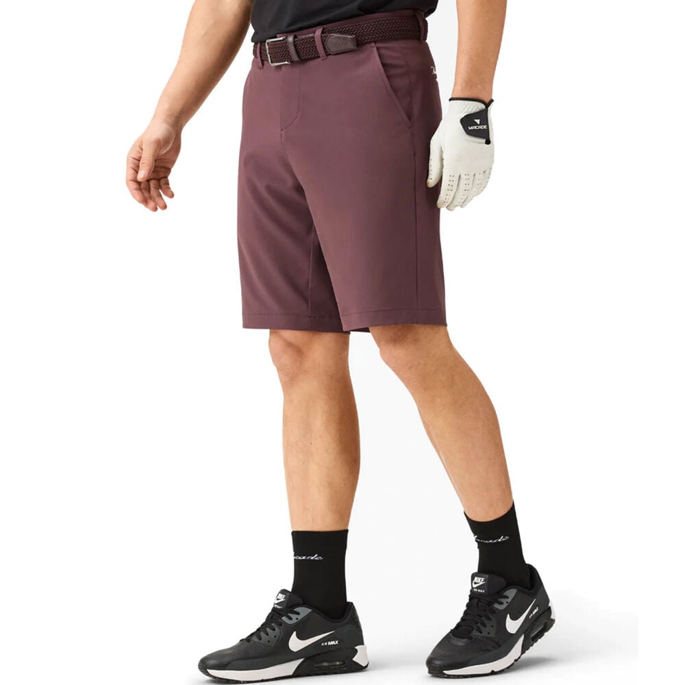Macade Golf Mauve Four-Way Stretch Şort Bordo MSH260571830
