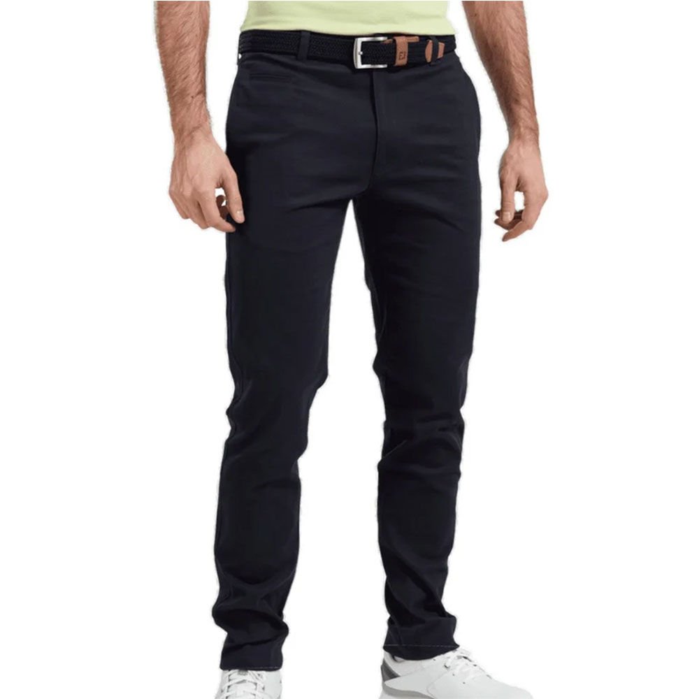 FootJoy Slim Fit Chino Performance Golf Trousers Navy Blue 90389