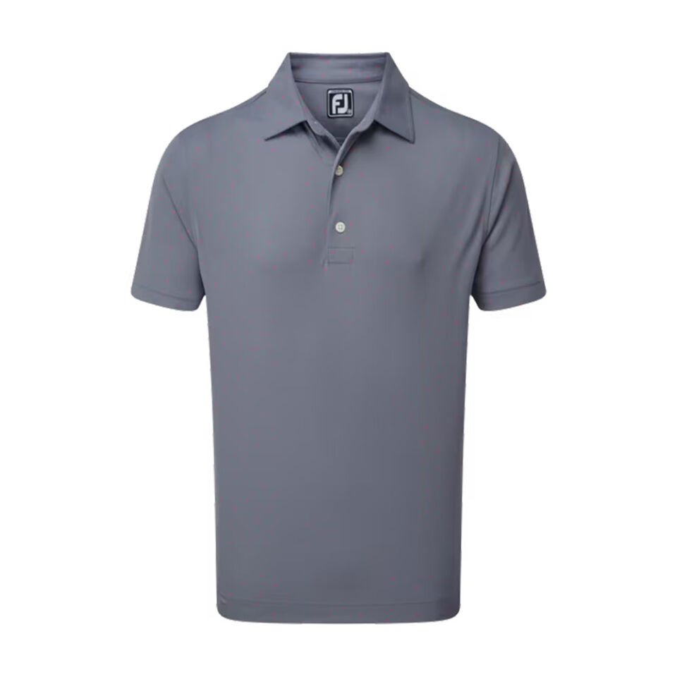 FootJoy Stretch Pique Polo Neck Golf T-Shirt Cobalt 90358
