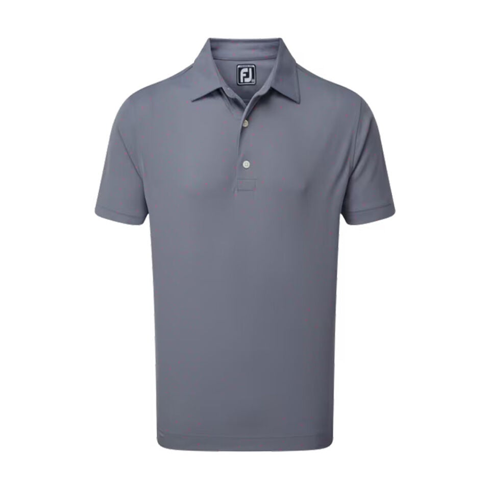 FootJoy Stretch Pique Polo Neck Golf T-Shirt Cobalt 90358