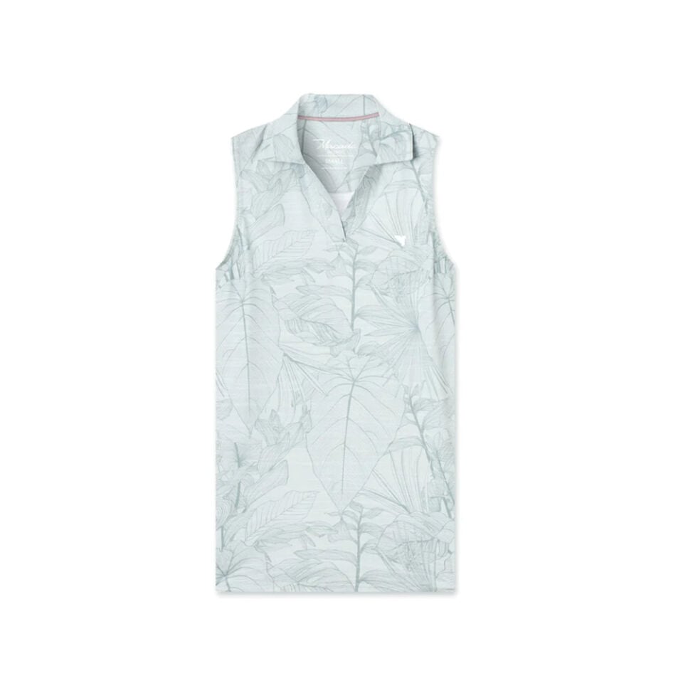 Macade Golf Paige Green Palm Kolsuz T-Shirt WTO2635606