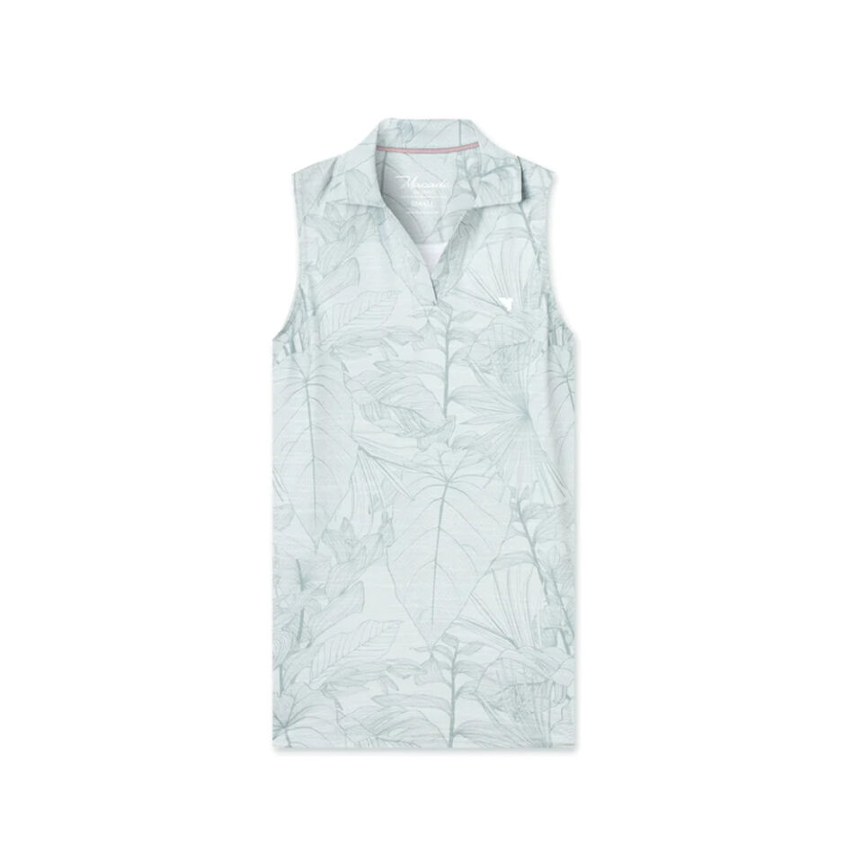 Macade Golf Paige Green Palm Kolsuz T-Shirt WTO2635606