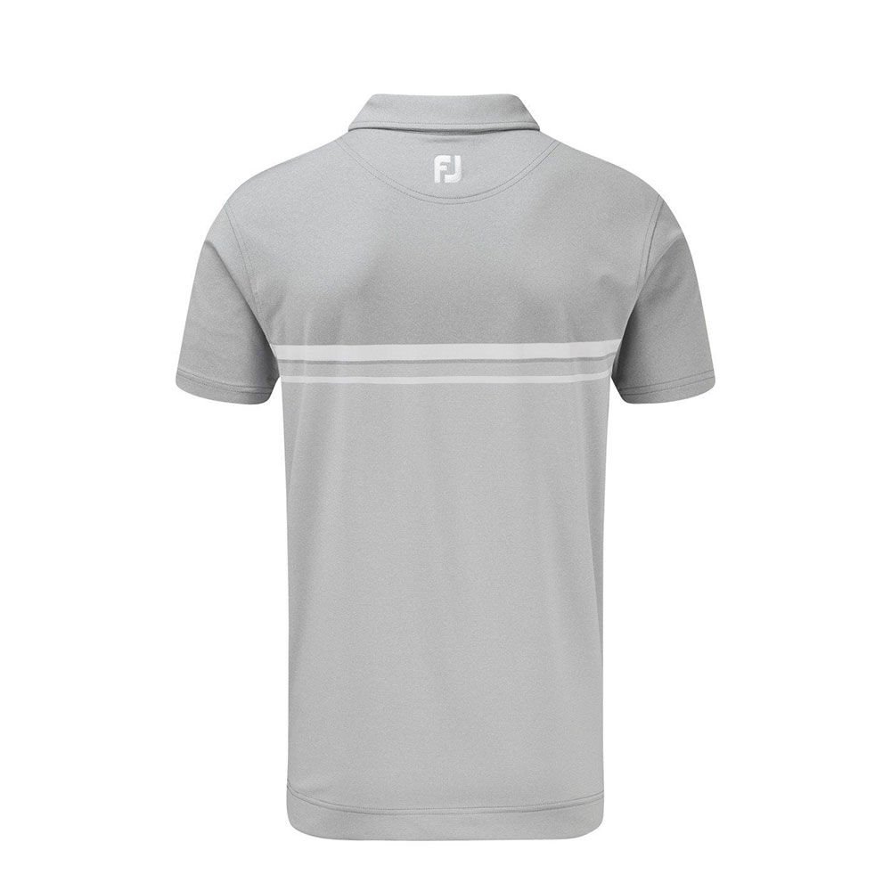 FootJoy Stretch Pique Renk Bloklu Polo Yaka Gry/Wht Golf T-Shirt 84467