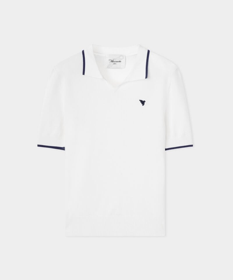 Macade Golf Vera White Cropped Polo T-Shirt Beyaz WPO2651001