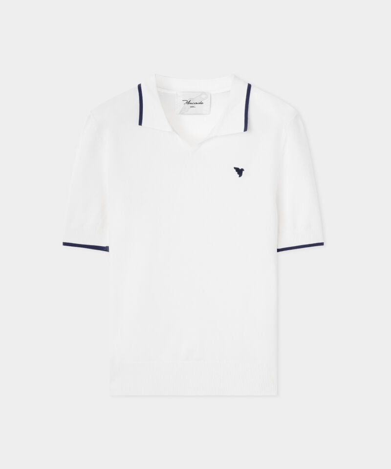 Macade Golf Vera White Cropped Polo T-Shirt Beyaz WPO2651001