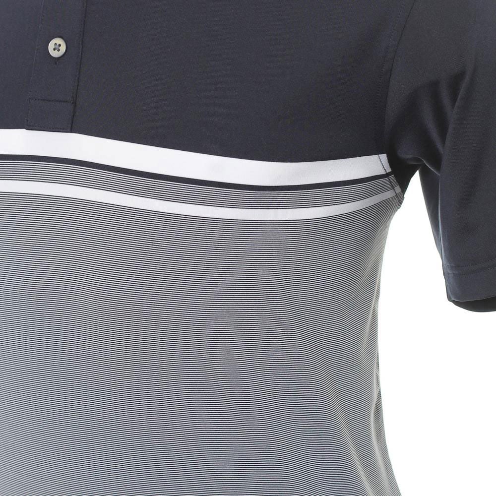 FootJoy Lisle Engineered Çizgili Polo Yaka Golf  T-Shirt Lacivert 84466