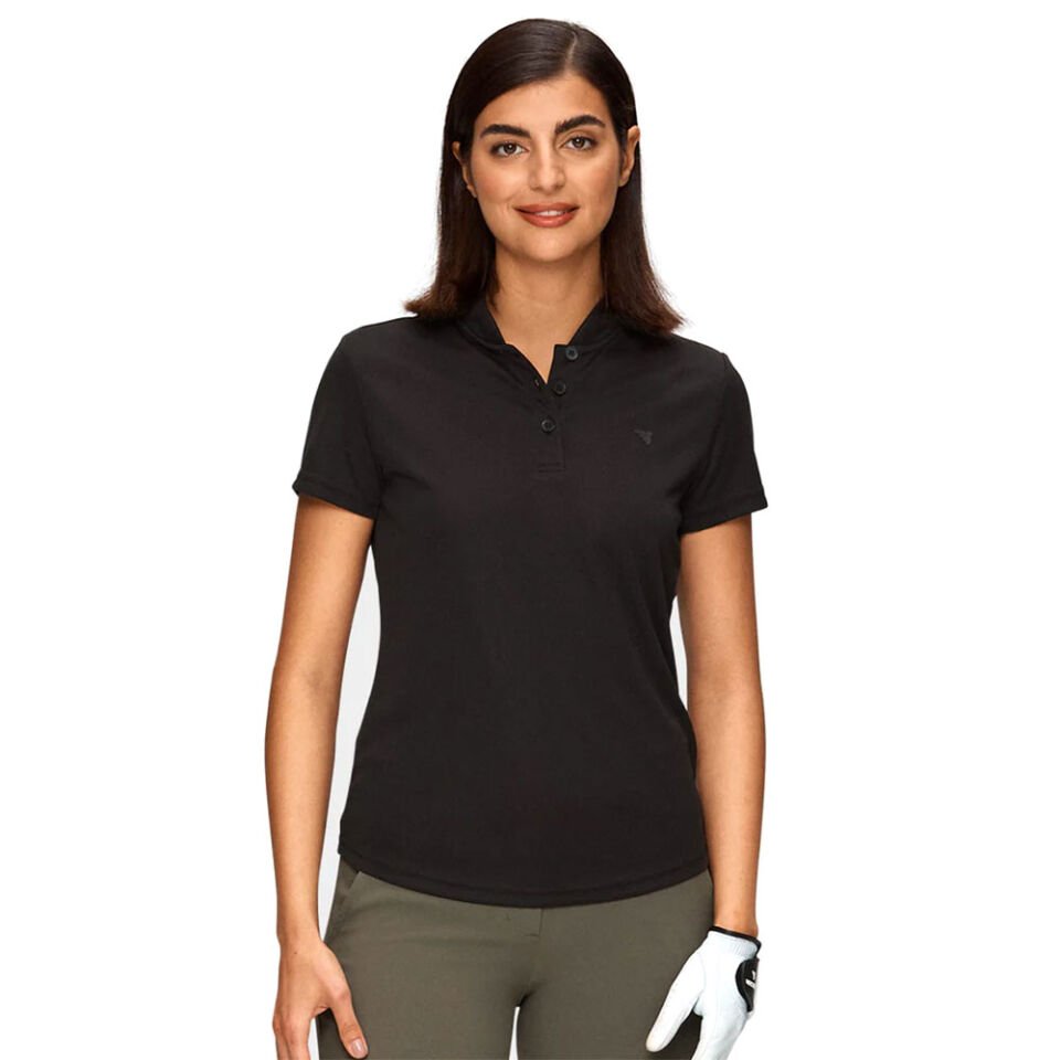 Macade Golf Kadın Flow Bomber T-Shirt Siyah WPO20210717