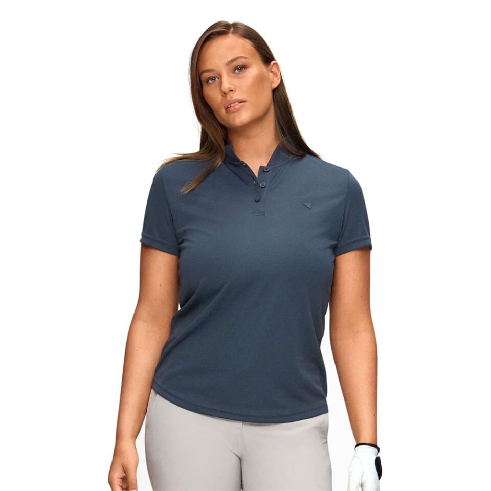 Macade Golf Women's Flow Bomber T-Shirt Stone Blue WPO20210718