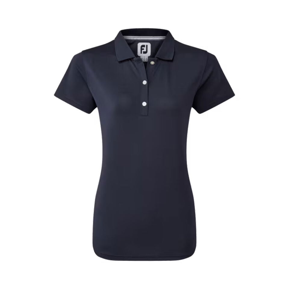 FootJoy Kadın Stretch Pique Polo Yaka Lacivert Golf T-Shirt 88494