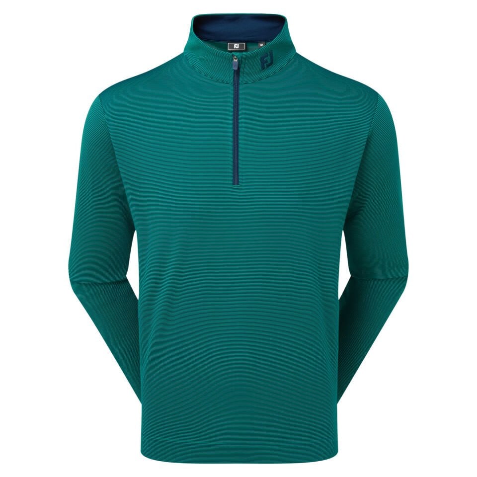 FootJoy Ottoman Stripe Chill-Out Erkek Sweatshirt Field Green 39294