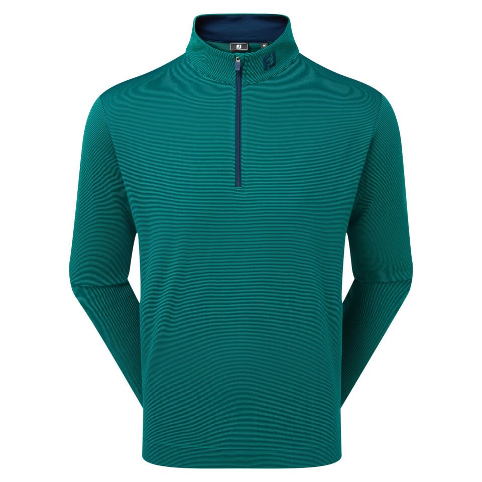 FootJoy Ottoman Stripe Chill-Out Erkek Sweatshirt Field Green 39294