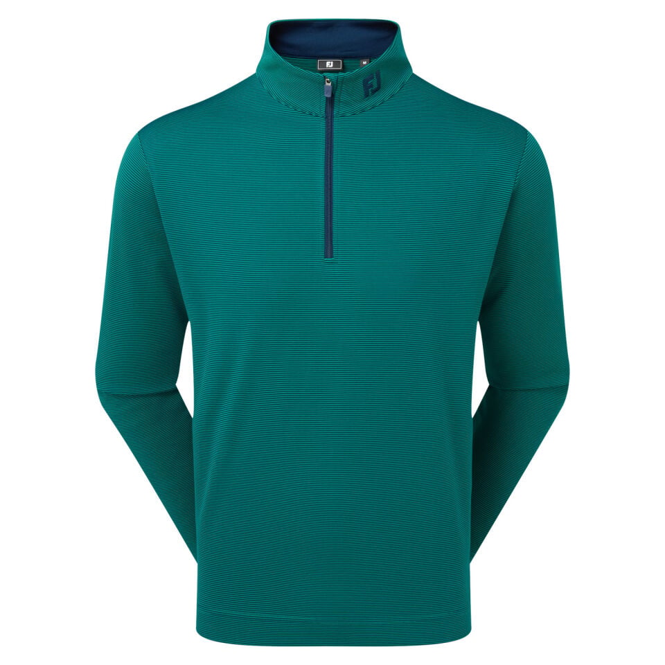 FootJoy Ottoman Stripe Chill-Out Erkek Sweatshirt Field Green 39294