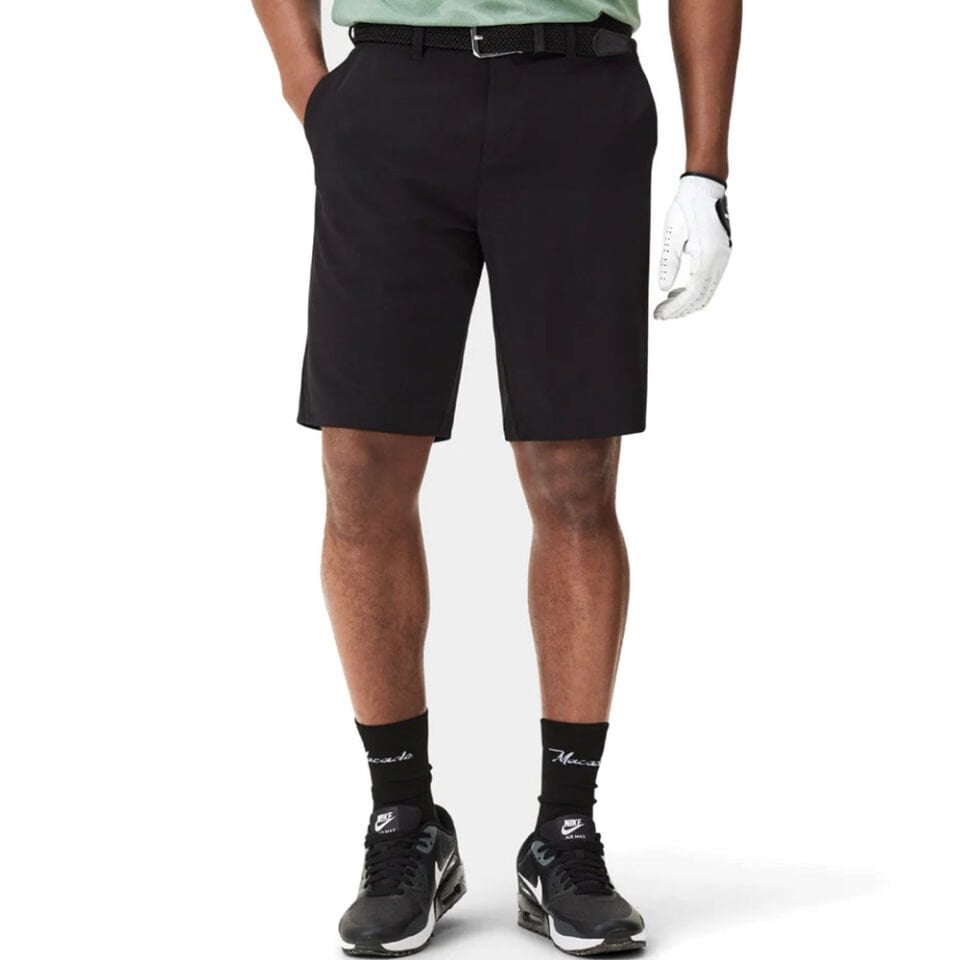 Macade Golf Dört Yönlü Esnek Şort Siyah SO20190214