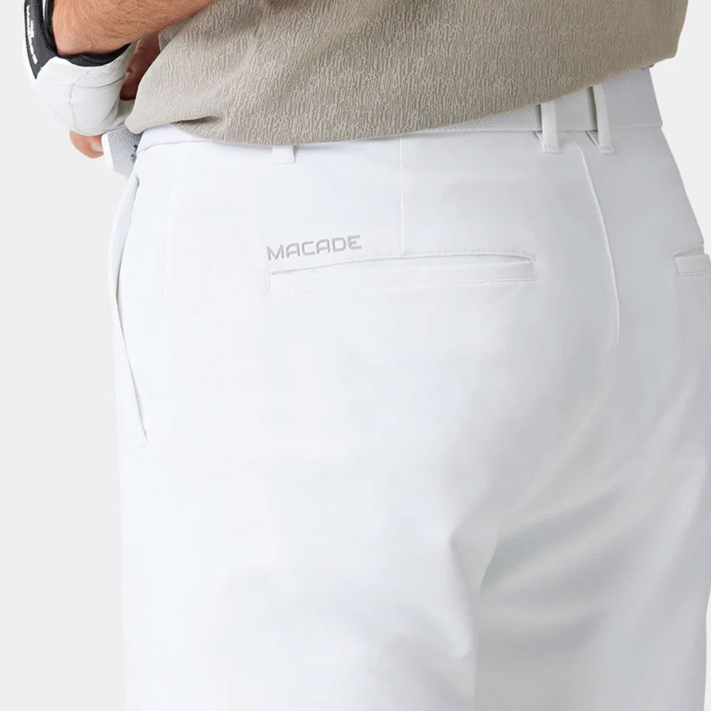 Macade Dört Yönlü Esnek Golf Şortu Beyaz SH20211059