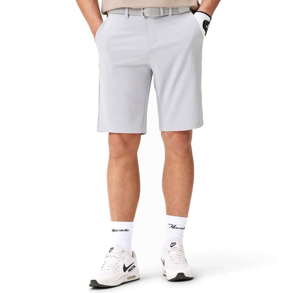 Macade Dört Yönlü Esnek Golf Şortu Açık Gri SH20210351 38