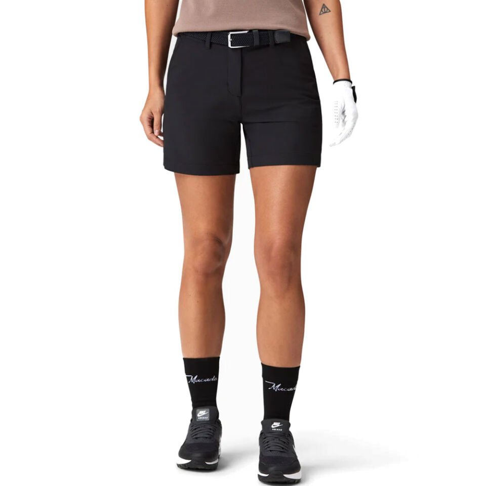 Macade Kadın Flex Golf Şortu Siyah WSO20210222  34
