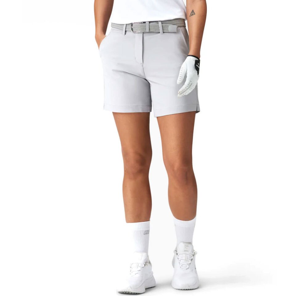 Macade Kadın Flex Golf Şortu Açık Gri WSO20211108 34