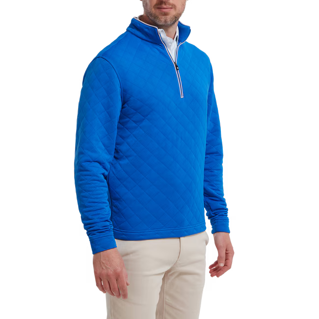FootJoy Diamond Jacquard Chill-Out Pullover Mavi 88454 L Large