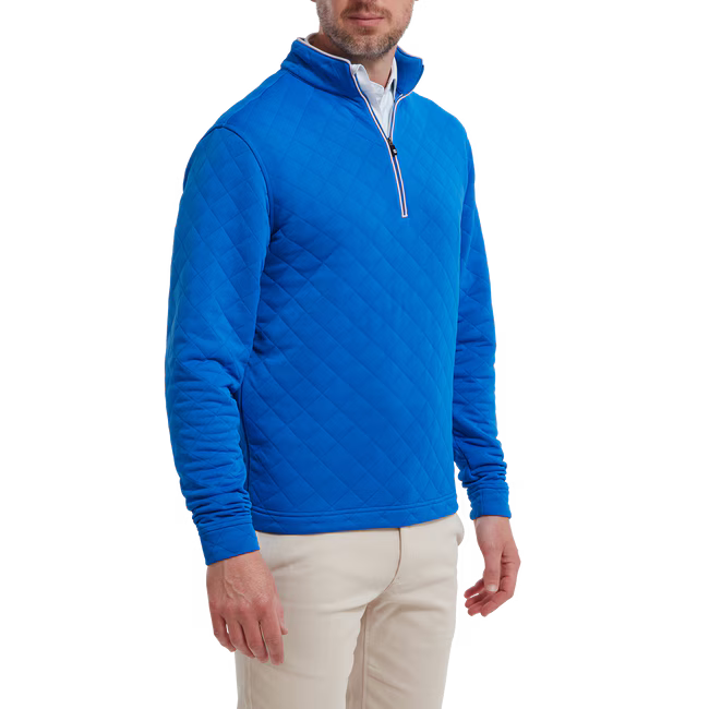 FootJoy Diamond Jacquard Chill-Out Pullover Mavi 88454 L Large