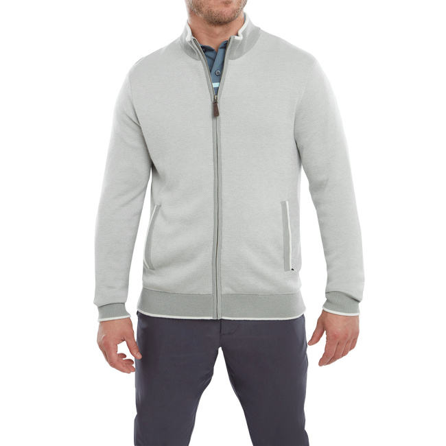 FootJoy Tam Fermuarlı Astarlı Ceket Gri 88839 XXL XXLarge