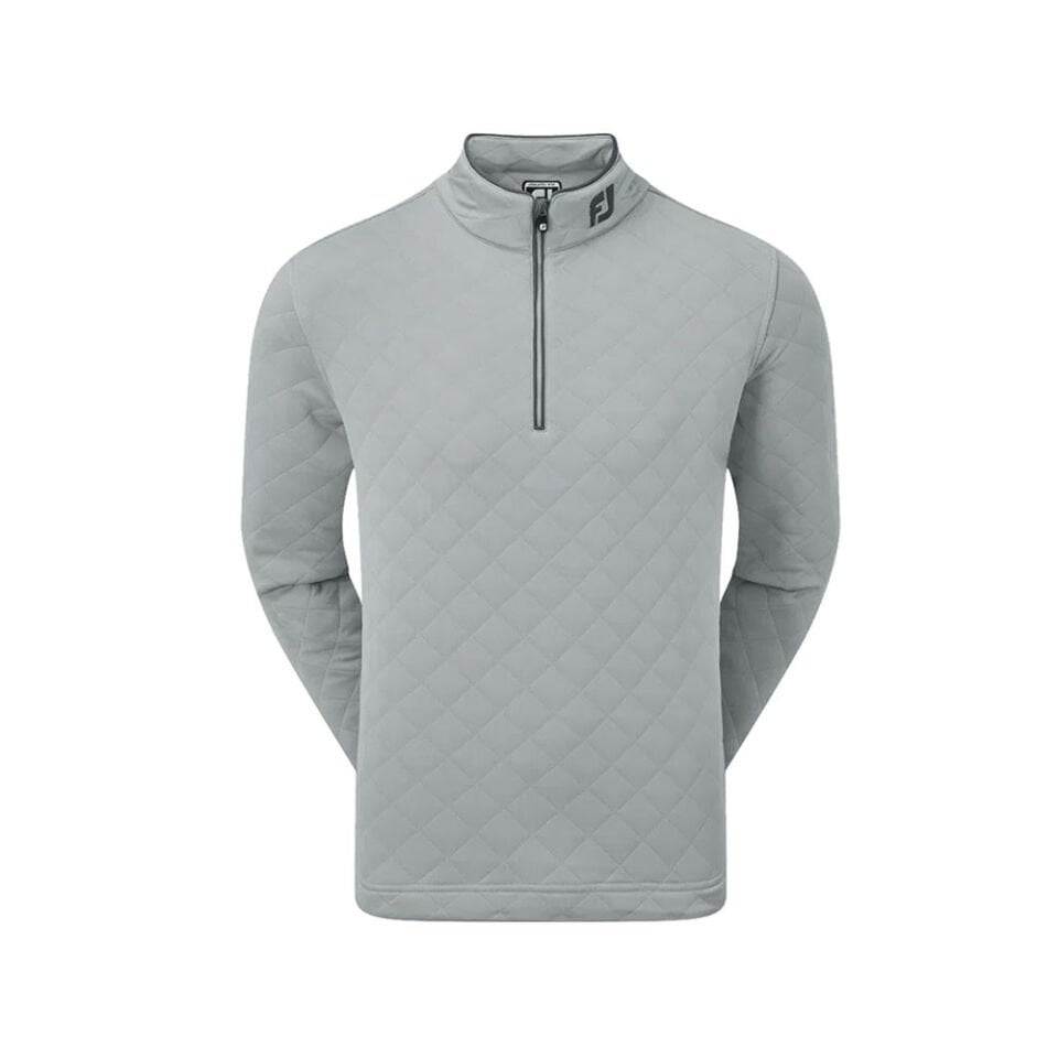 FootJoy Diamond Jacquard Chill-Out Pullover Golf Sweatshirt Gri 88453