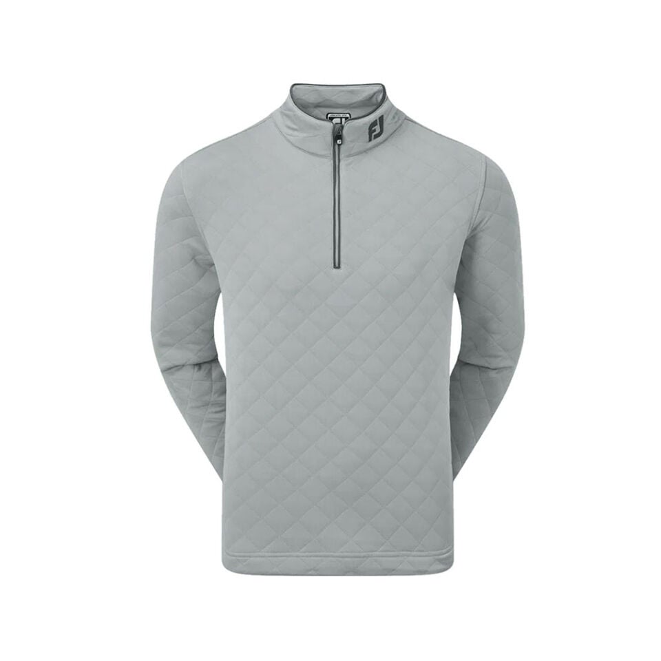 FootJoy Diamond Jacquard Chill-Out Pullover Golf Sweatshirt Gray 88453
