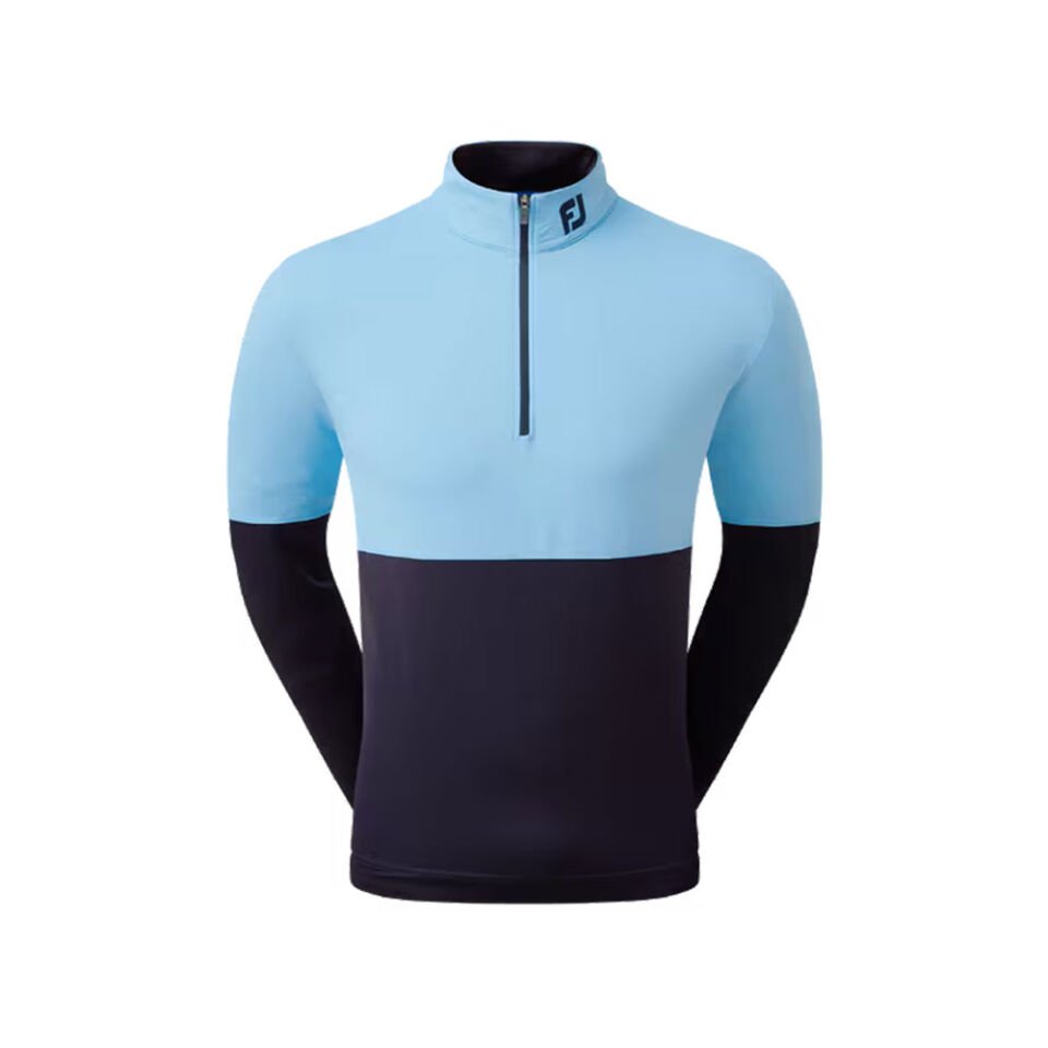 FootJoy Renk Bloklu Mid Layer Golf Sweatshirt Mavi Lacivert 80117