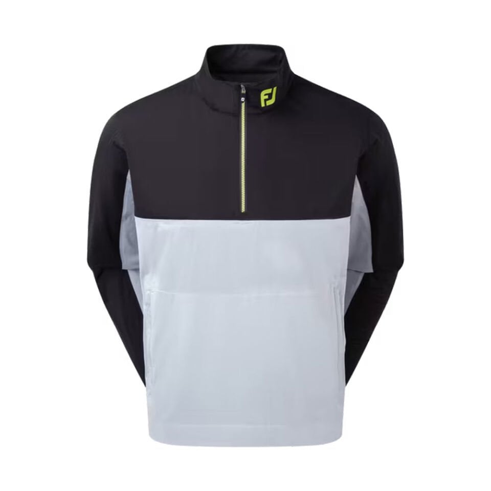 FootJoy HydroKnit Yarım Fermuarlı Golf Yağmurluk Siyah Gri 87981