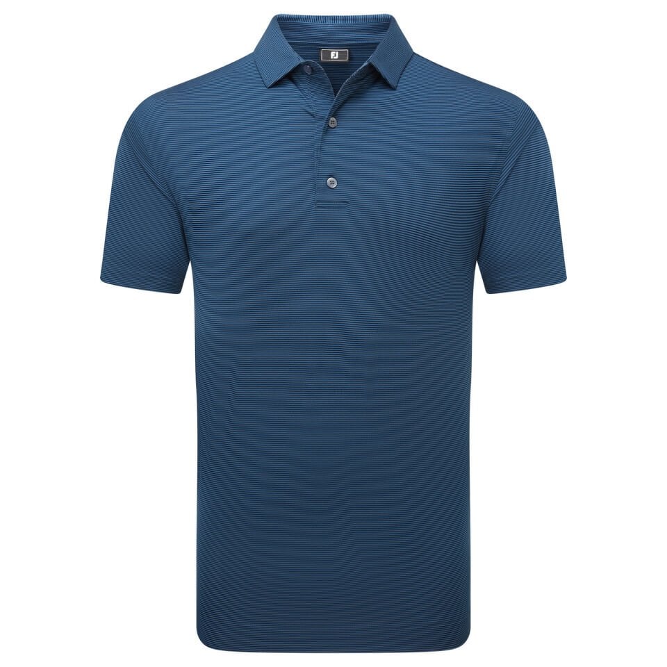 FootJoy Micro Feeder Stripe Lisle Erkek T-Shirt Lacivert 34131